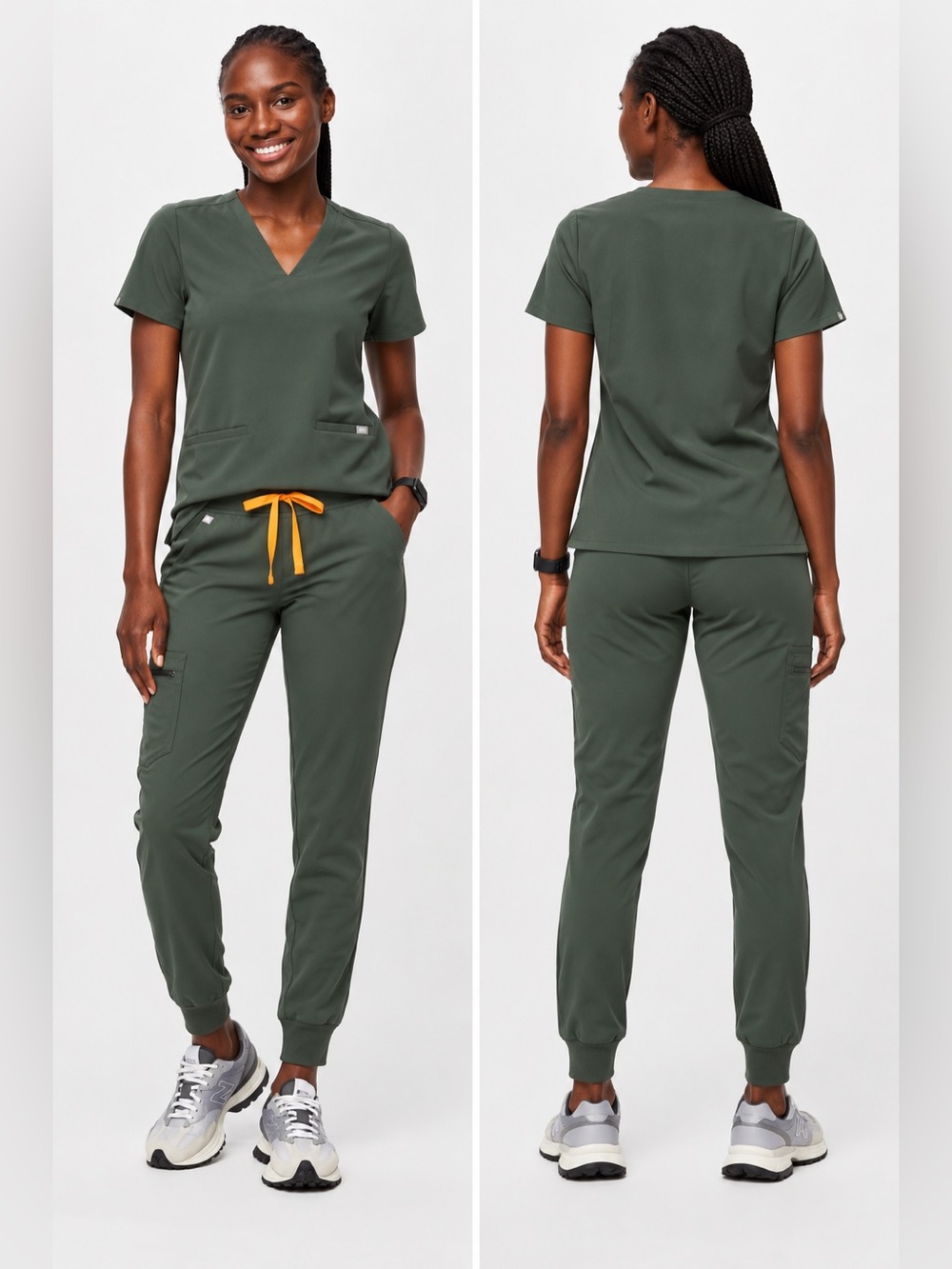 Figs Size S High-Waisted Zamora Jogger - Moss